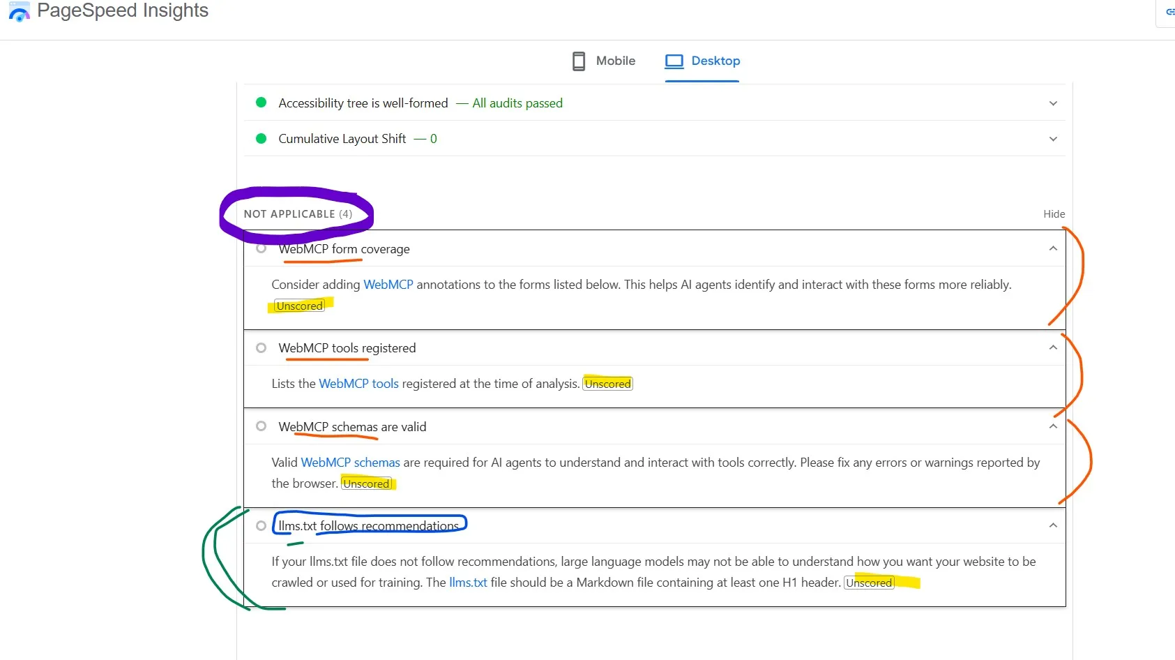 llms.txt file section